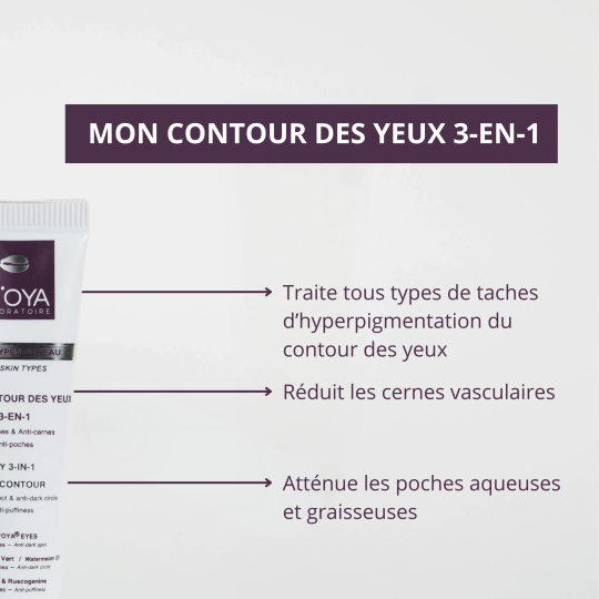 Soin Contour des Yeux 3-en-1 pour Peau Noire | IN'OYA
