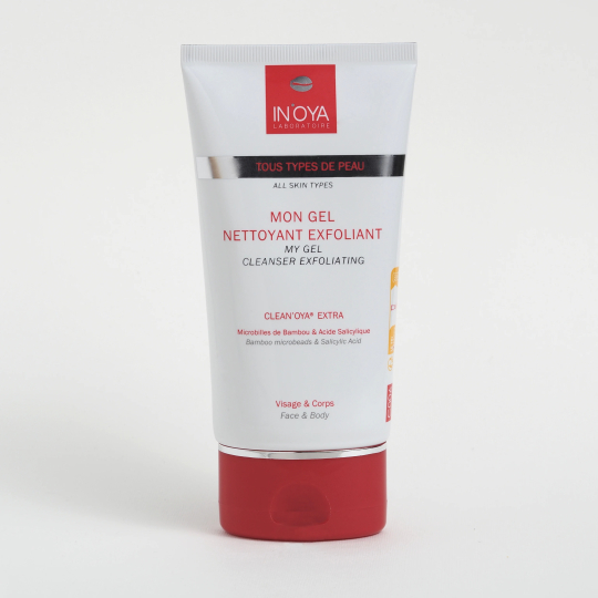 Black Skin Scrub with IN'OYA Exfoliating Cleansing Gel Black Skin Scrub with IN'OYA Exfoliating Cleansing Gel