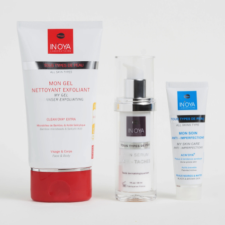 Routine anti taches & boutons pour Peau Noire - IN'OYA