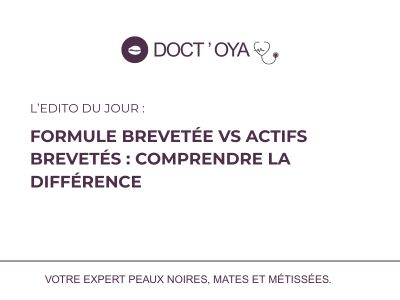 Formule brevetée vs actifs brevetés : comprendre la différence