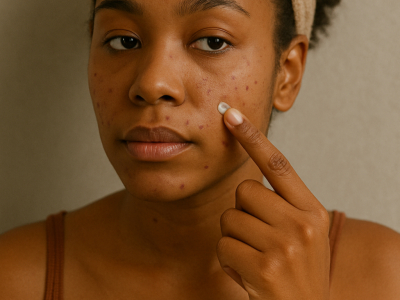Gommage, acide, bouton : ce qu’il faut éviter sur une peau noire acnéique